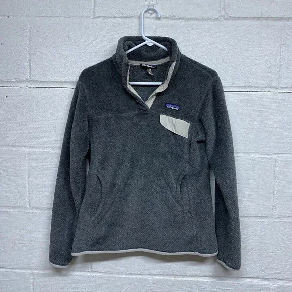 Patagonia Re Tool Snap T Women’s Pullover Sweater Gray Size Medium - Picture 1 of 4